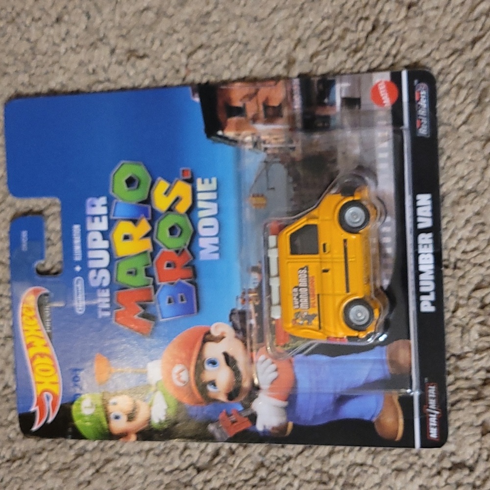 HOT WHEELS PREMIUM Real riders  THE SUPER MARIO MOVIE. PLUMBER VAN. $10